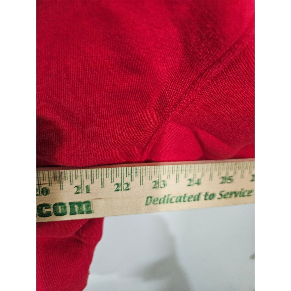 Wild Fable Red Apres Ski Club Mock Neck Cropped Sweatshirt Pullover‎ Large - Picture 4 of 7